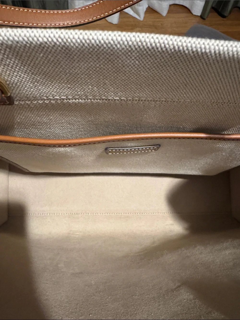 Tory Burch structured canvas